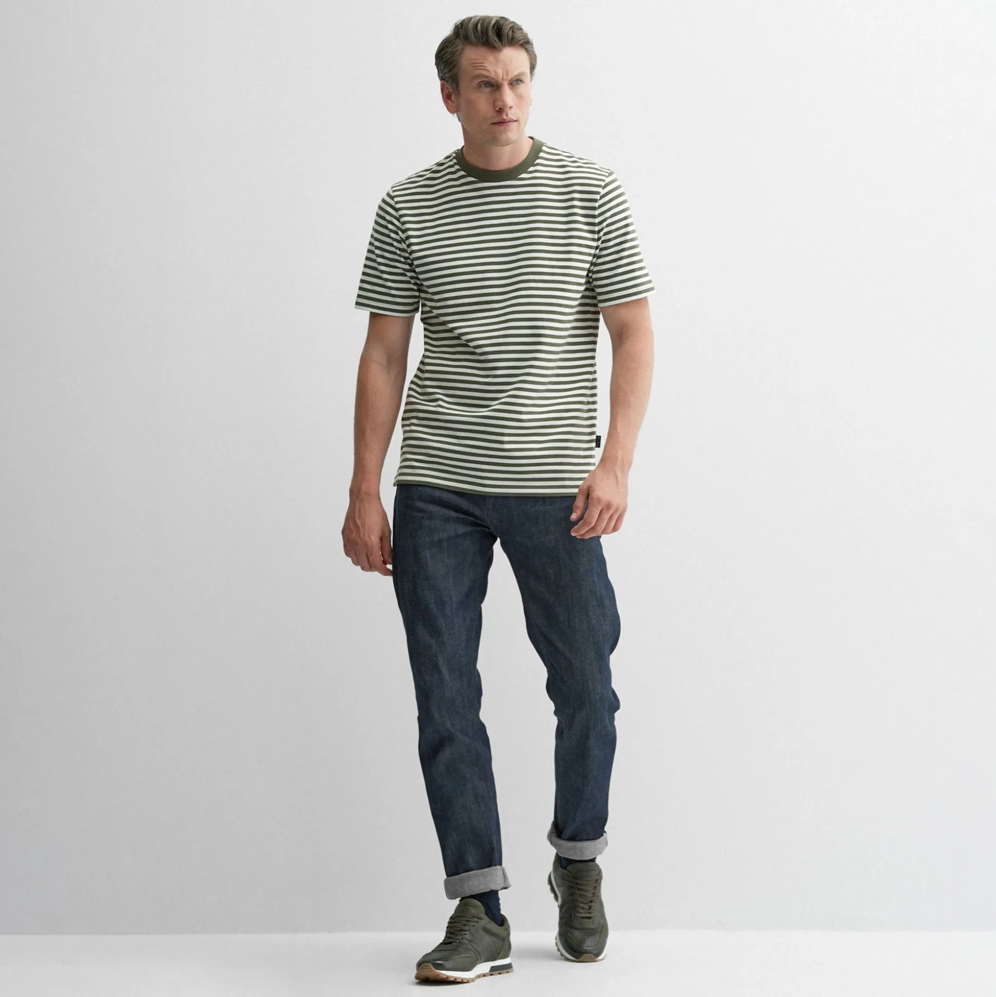 Markham Khaki Stripe