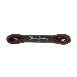 Short Round Burgundy Laces